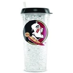 Duck House Ncaa Florida State Seminoles 16Oz Crystal Freezer Tumbler With Lid And Straw