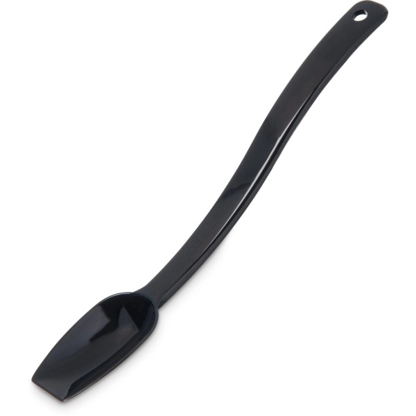 Carlisle Foodservice Products Plastic Solid Spoon, 8 Inches, Black
