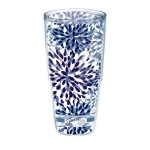 Tervis Made In Usa Double Walled Fiesta Insulated Tumbler Cup Keeps Drinks Cold & Hot, 24Oz - No Lid, Lapis Calypso