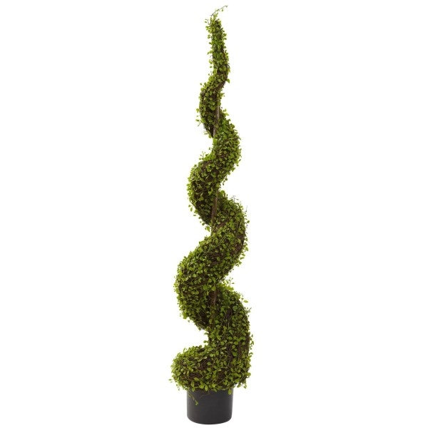 Nearly Natural 5353 Mohlenbechia Spiral Tree, 4-Feet, Green