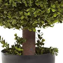 Nearly Natural 5919 27In Boxwood Ball Topiary,Green,37 X 15 X 15