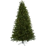 Nearly Natural 5376 7.5-Feet Rembrandt Christmas Tree With Clear Lights, Green