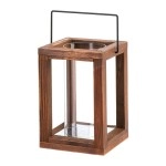 Koehler 10015437 9 Inch Rustic Garden Wooden Lantern