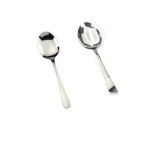 Rsvp Endurance Monty'S Stainless Steel Slotted Serving Spoon And Serving Spoon - Set Of 2
