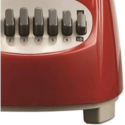 Brentwood Blender With Glass Jar, 12-Speed + Pulse, Red