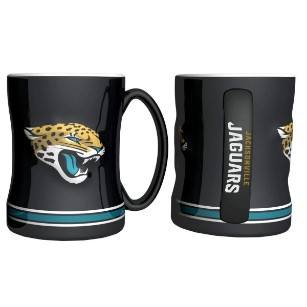 Boelter Brands Nfl Jacksonville Jaguars 291682 Coffee Mug, Team Color, 14 Oz