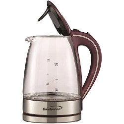 Brentwood Cordless Electric Kettle Glass, 1.7L, Purple