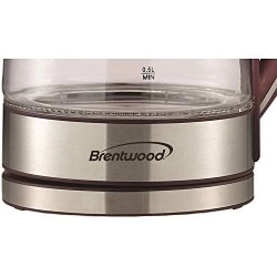 Brentwood Cordless Electric Kettle Glass, 1.7L, Purple