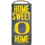 Fan Creations Oregon Ducks College University Ncaa Team Logo Garage Home Office Room Wood Sign With Hanging Rope - Home Sweet Home