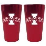 Iowa State Cyclones Lusterware Pint Glass - Set Of 2