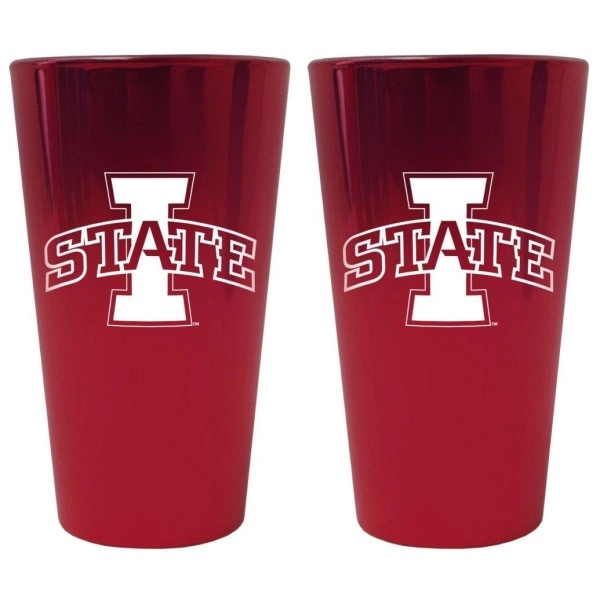 Iowa State Cyclones Lusterware Pint Glass - Set Of 2