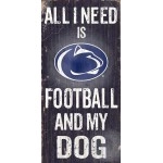Fan Creations State Sign Penn University Football And My Dog, Multicolored