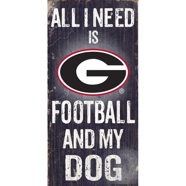 Fan Creations C0640 University Of Georgia Football And My Dog Sign
