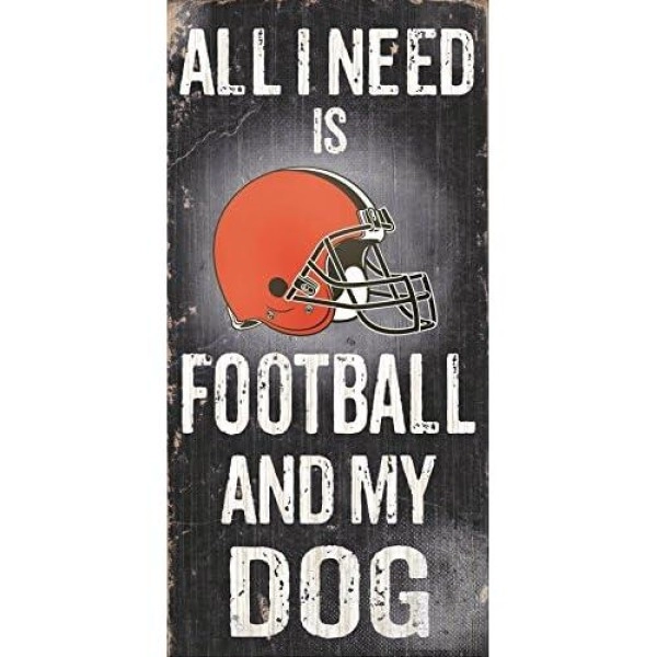 Fan Creations N0640 Cleveland Browns Football And My Dog Sign