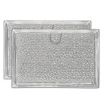 Microwave Filter Replacement 5.12?X 7.64?Fits Frigidaire 5304464105 Wb06X10608 Ge Microwave Filter - Aluminum Mesh Screen Grease Filter - Filters Air Entering Over The Range Oven Vent?An?2-Pack)