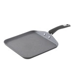 Bialetti Impact, Non-Stick 10 In. Square Griddle, Gray