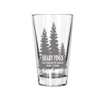 Brindle Southern Farms Shady Pines Pint Glass - Golden Girls Fan Gift, 16Oz. Etched Pint Glass