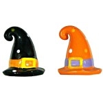 Halloween Salt And Pepper Shaker Set (Witch Hats)