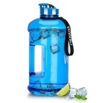 Vennerli Half Gallon Water Bottle 2.2L Large Sports Water Bottle With Handle 74Oz Bpa-Free Reusable Plastic Water Jugs Leakproof Hydro Bottle For Gym Yoga Travel Camping Cycling Outdoor Sports