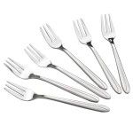 Anbers 6 Inch Stainless Steel Tasting Appetizer Forks, 12 Piece