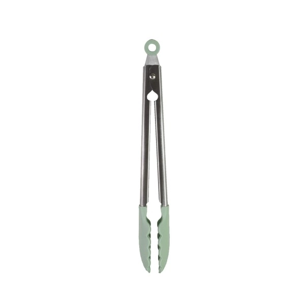 Kitchenaid Gourmet Silicone-Tipped Stainless Steel Tongs, 14.5 Inch, Pistachio