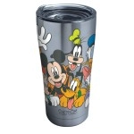 Tervis Disney Mickey Group Triple Walled Insulated Tumbler Travel Cup Keeps Drinks Cold & Hot, 20Oz Legacy, Stainless Steel