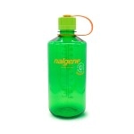 Nalgene Sustain Tritan Bpa-Free Water Bottle Made With Material Derived From 50% Plastic Waste, 32 Oz, Narrow Mouth, Green