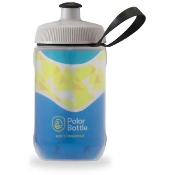 Polar Bottle Kids Insulated Water Bottle - 12Oz Daybreak - Pacific Blue - Bpa Free Sport & Bike Water Bottle, Easy Squeeze Bottle Features For Kids