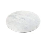 Bustledust 100% Modern Marble Pastry Board For Food, Tea, Coffee, Breakfast, Snacks, Cheese, Appetizers - Use In Kitchen, Bathroom, Office - Natural Marble (Smooth,Black Grey)