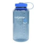 Nalgene Sustain Tritan Bpa-Free Water Bottle Made With Material Derived From 50% Plastic Waste, 32 Oz, Wide Mouth,Smoke Grey