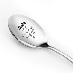 Best Dad Gifts - Dad'S Ice Cream Plow Spoon Engraved - Funny Ice Cream Spoon Stainless Steel - Dad Gifts From Daughter Son Wife - Dad Father'S Day/Birthday/Christmas Gifts