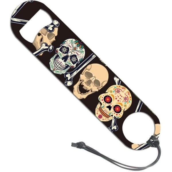 Funny Vintage Sugar Skull Anatomy Art Stainless Steel Bottle Opener Bar Key For Friend Boyfriend Men Joke Holiday Gifts