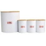 Megachef Mg-555 Canister Set, 4 Pieces, White