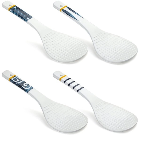 Rice Paddle Ceramic Rice Spoon Set Of 4 Rice Scooper Rice Spatula For Rice, Mashed Potato